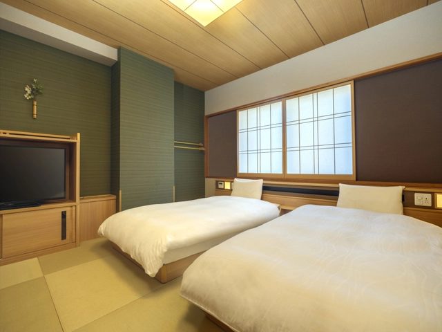 全室畳敷きのホテル内