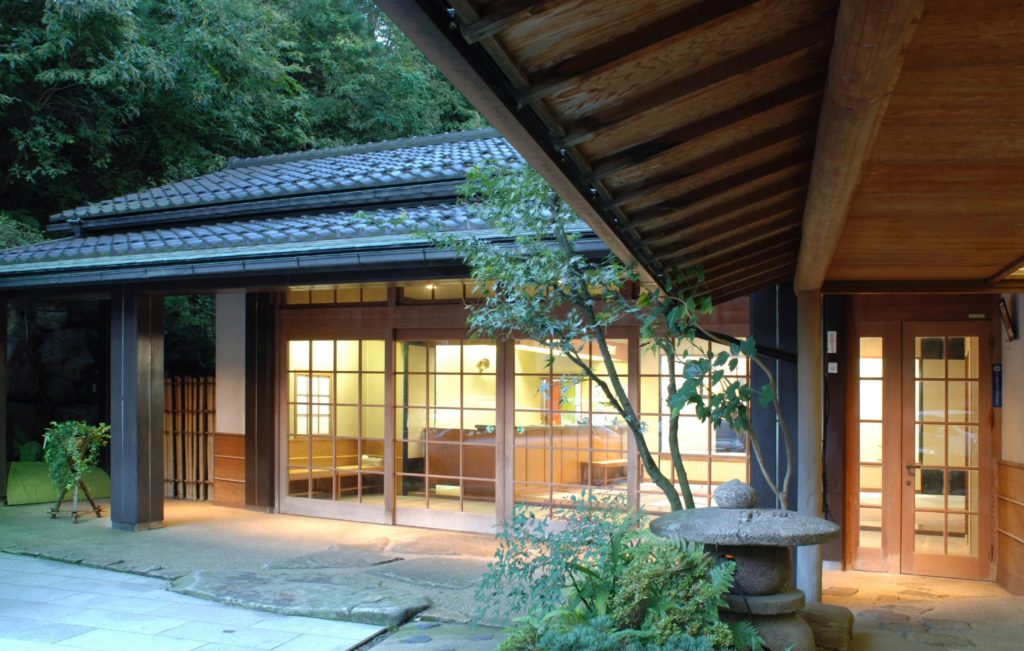 客室の温泉露天風呂付き和洋室の景観