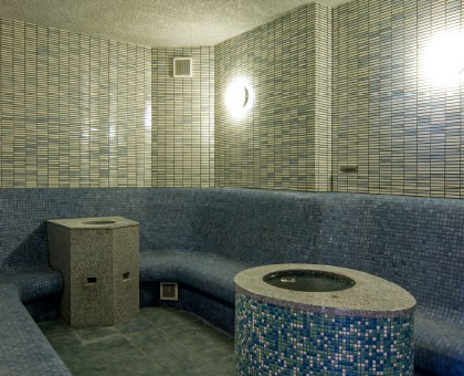 塩スチームサウナ内