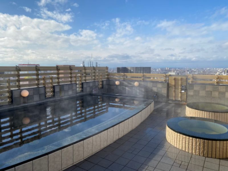 アパスパ金沢中央の屋上露天風呂