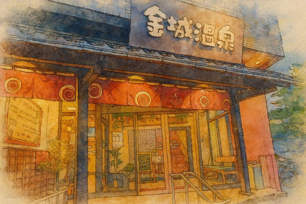 金城温泉元湯外観