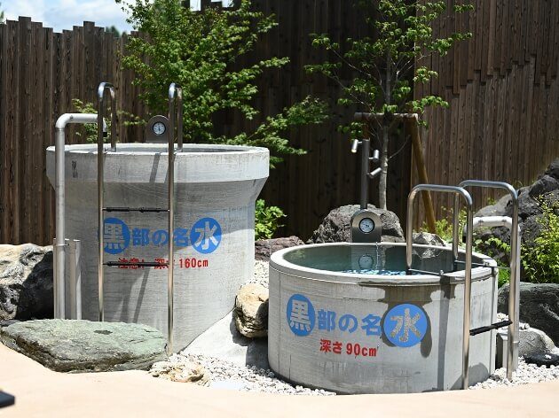  名水の“土管型”水風呂