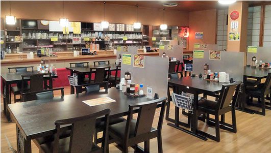 女性専用席にて、海鮮処『アルプス食堂』